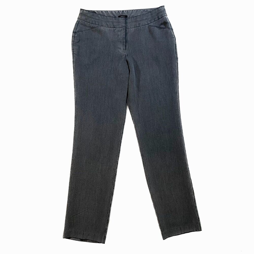 Worthington | Modern Fit Gray Herringbone Dress Pants | Size 6